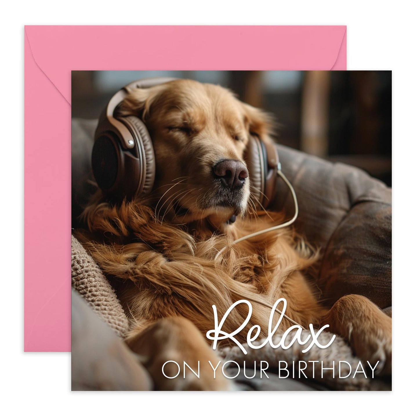 Relaxing Birthday Card - 'Relax On Your Birthday' - Gifts for Dad, Mum, Friends, BFFs, Coworker, Officemate - Just Chilling - Comes with Fun Stickers