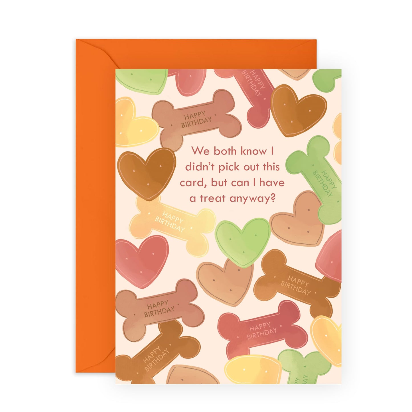 Dog Owner's Birthday Card - 'Dog Treats' - Gifts for Best Friends, BFF, Co-workers, Colleagues, Bruv, Mates, Bro, Husband, Wife - Greetings from your Dog - Comes with Fun Stickers