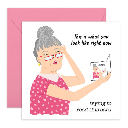 Birthday Cards For Women - This Is What You Look Like Oldie - Retro Birthday Card - Female Birthday Gifts - Gifts For Sister Friend Mum Ladies - Comes With Fun Stickers By Central 23