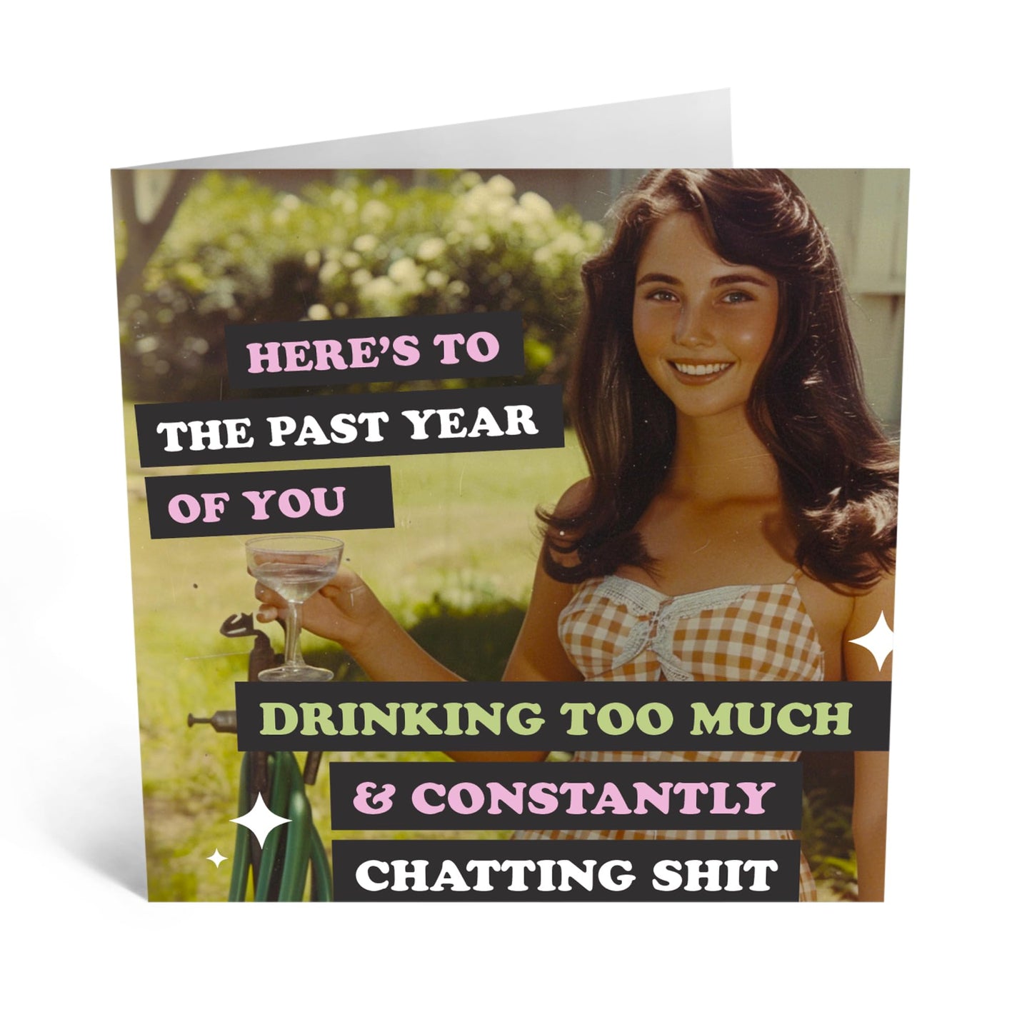 Greeting Card - 'ANOTHER YEAR DRINKING WINE' - Perfect for Celebrating with a Fun Wine-Themed - Ideal for Adding a Touch of Humor & Joy to Any Birthday or Milestone - Comes With Stickers By Central 23