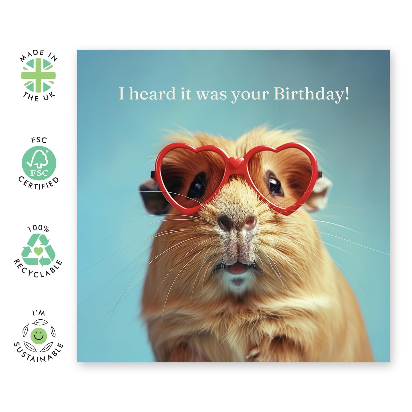 Kids Birthday Card - I Heard It Was Your Birthday - Animal Birthday Cards For Boys Girls Men Women - Gifts For Him Her - Comes With Stickers - By Central 23