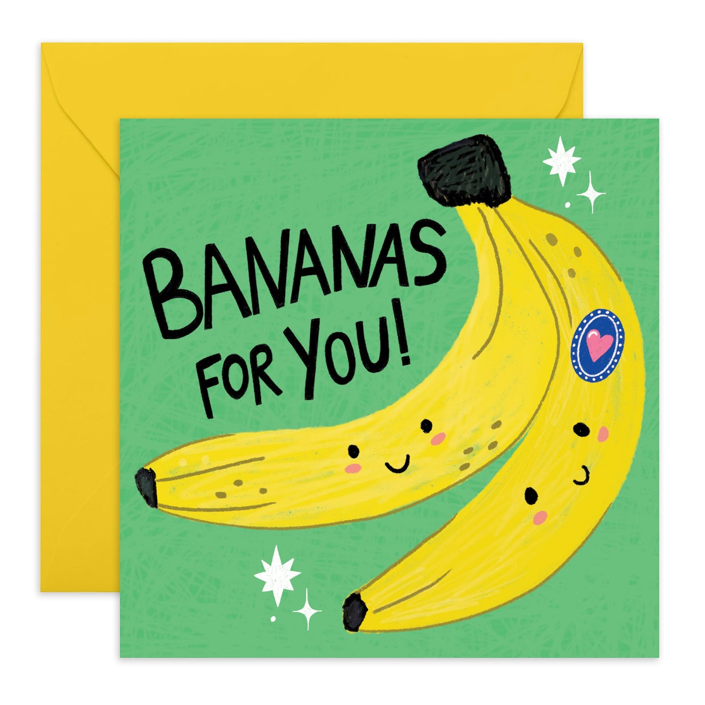 Valentines For Girlfriend - Bananas For You - I Love You Gifts For Him Her - Anniversary Card For Husband Wife - Greeting Cards For Fiance - Comes With Fun Stickers By Central 23