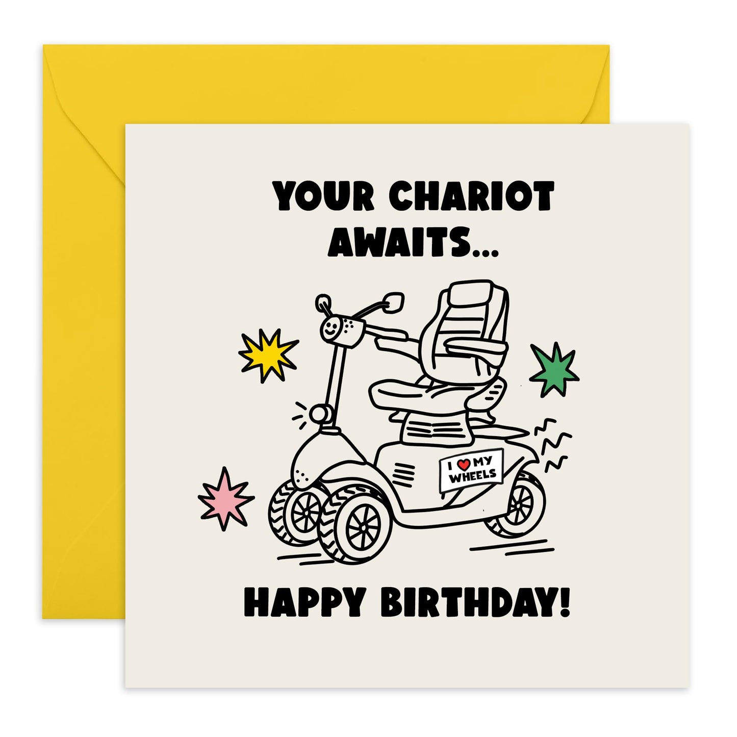 Knightly Birthday Card - 'Rootin Tootin Brthday' - Funny Gift for Besties, Best Friends, Mates, Buddies,Bro, Bruv, Sister, Sis, Girlfriend, Boyfriend - Cats In Boots- Comes with Fun Stickers