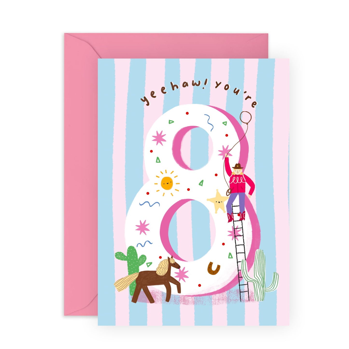 Cowgirl Age Card