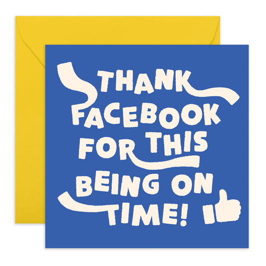 Funny Birthday Cards For Men Women - Thank Facebook For This! - Jokes Puns - Sarcastic Greeting Card And Envelopes - Gifts For Mum Dad Nan Uncle Son Granddaughter - Comes With Stickers By Central 23