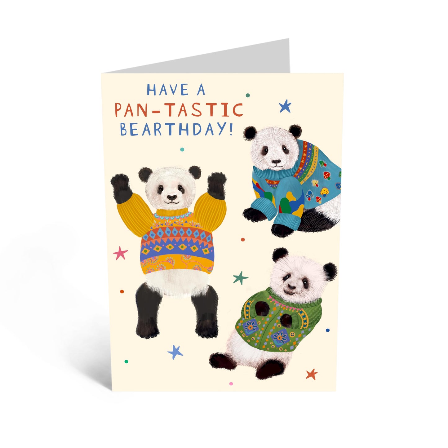 Birthday Greeting Card - 'PANTASTIC BIRTHDAY' - Perfect for Celebrating with Fun and Humor - Ideal for Friends Family BFFs Sisters Who Love Puns and a Good Laugh - Comes With Stickers By Central 23