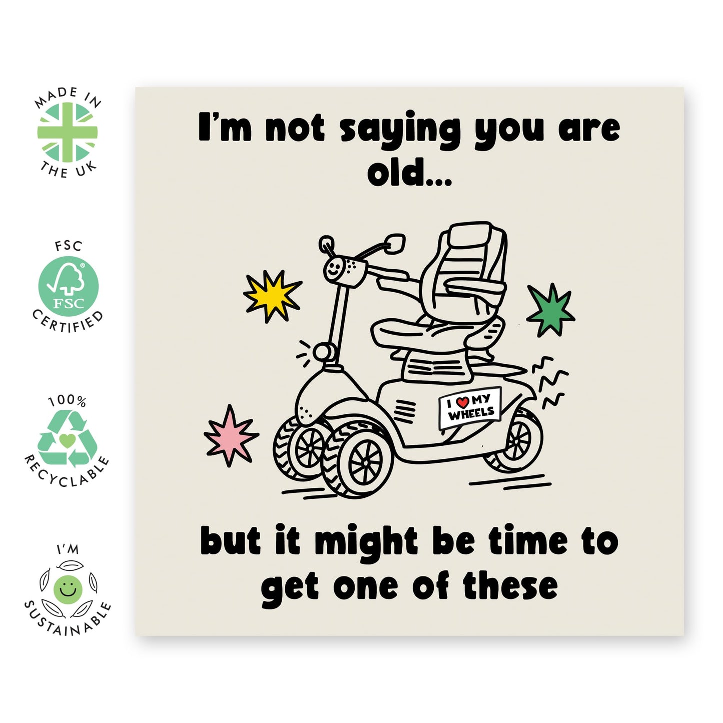 Birthday Cards For Her Him - Might Be Time To Get One Of These - Husband Wife Birthday Greeting Card - Love Cards For Him Her - Gift For Couple - Comes With Stickers By Central 23