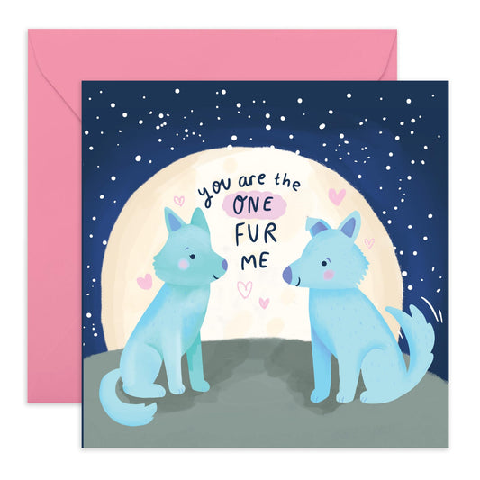 Greeting Card - 'ONE FUR ME' - Perfect for Any Occasion with a Warm, Personal and Heartfelt Design - Ideal for Celebrating Special Moments or Showing Appreciation - Comes With Stickers By Central 23