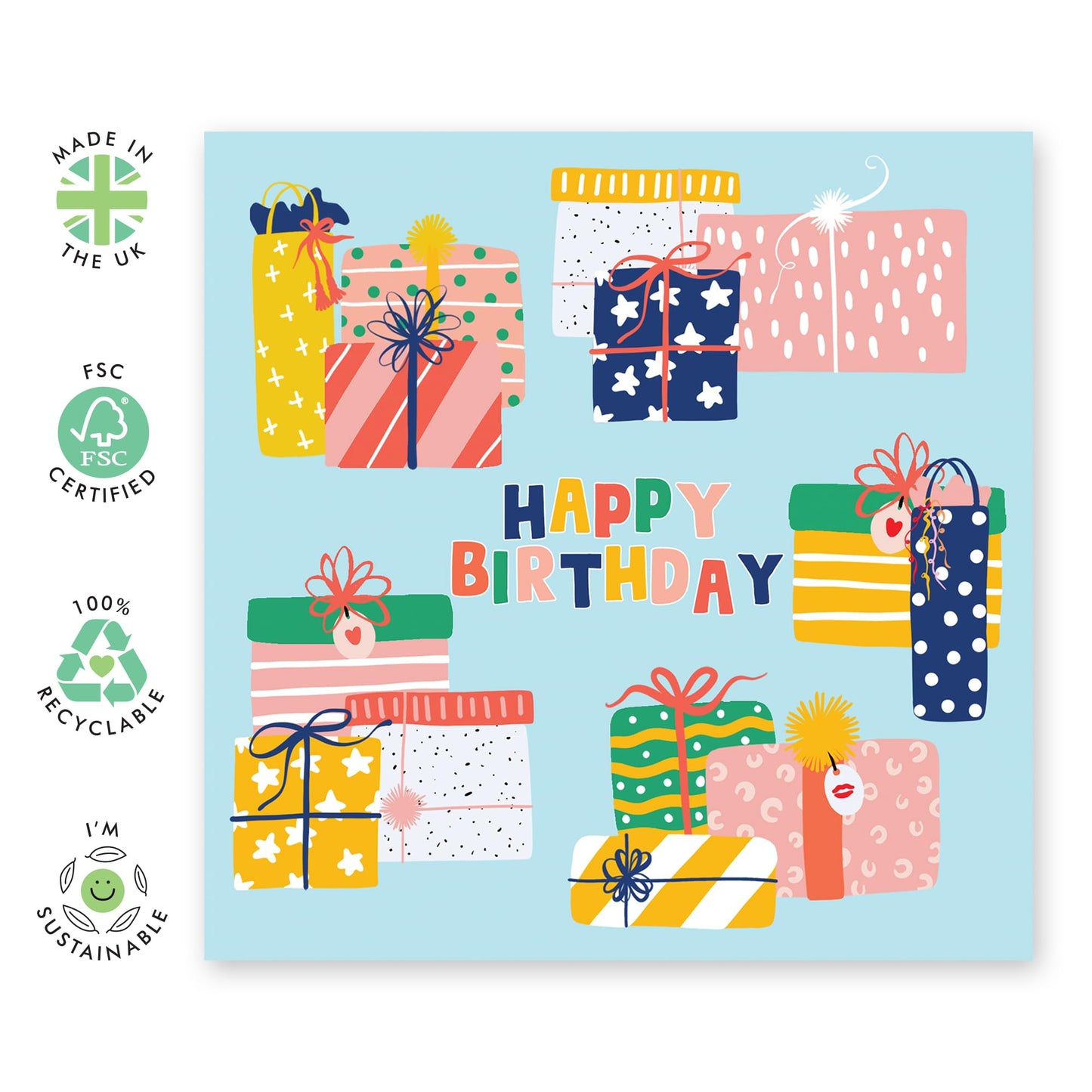 Happy Birthday Card For Son Daughter - Happy Birthday Gifts - Gifts - Cute Greeting Cards For Him Her Nephew Niece - Granddaughter Birthday Card For Girls And Boys - Comes With Stickers By Central