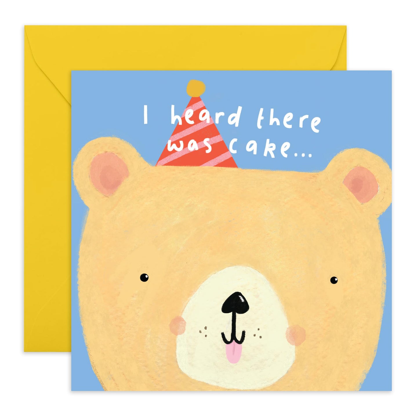Birthday Greeting Card - 'BEAR CAKE' - Perfect for Any Occasion with an Adorable Bear-Themed - Ideal for Adding Joy and Cuteness to Celebrations on Sweet Birthdays - Comes With Stickers By Central 23