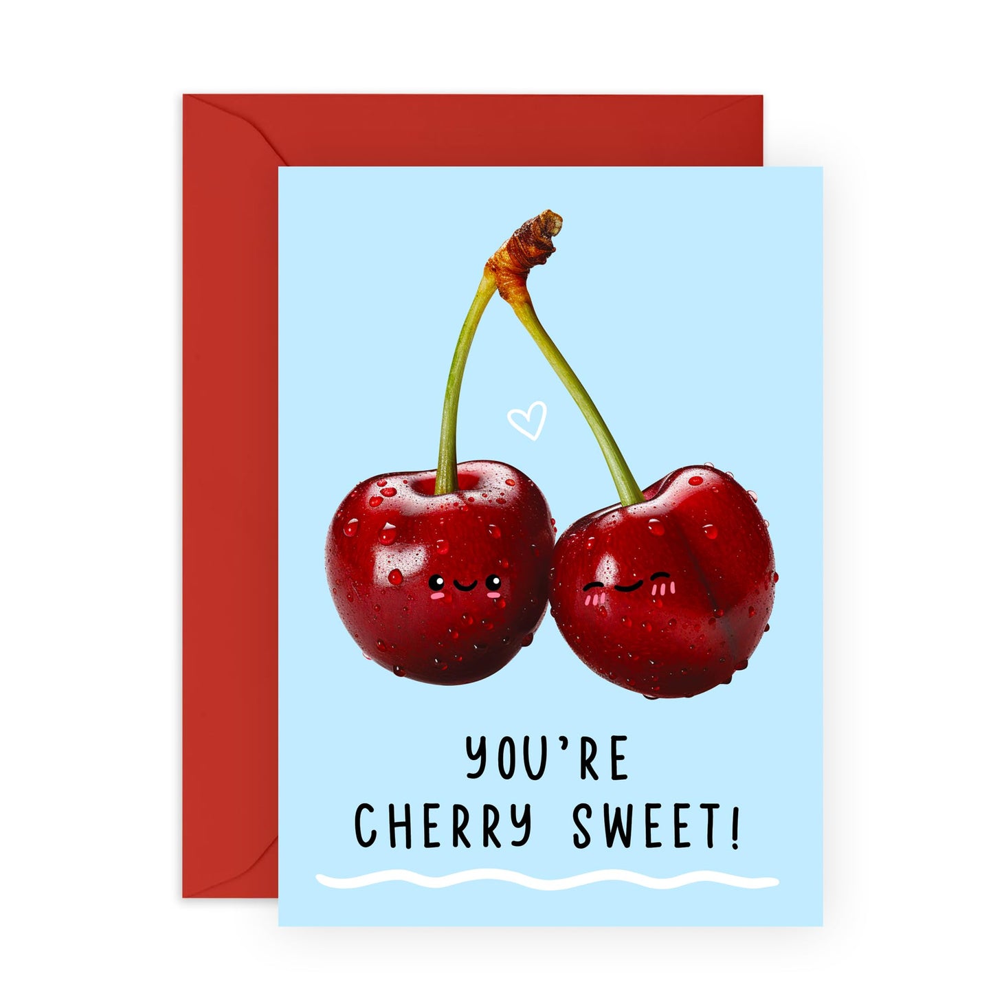 Valentines Card For Wife - You're Cherry Sweet - Anniversary Card For Girlfriend - Wedding Anniversary Card For Mum - Gift For Mummy - Comes With Stickers - By Central 23