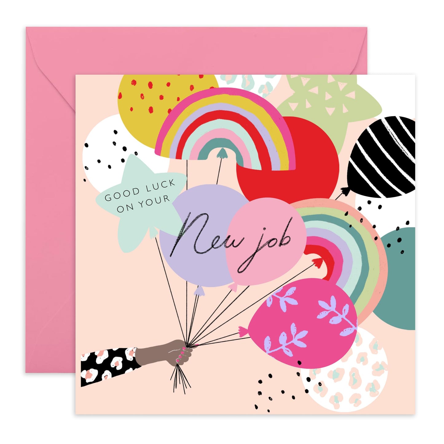 Greeting Cards For Friends - Good Luck New Job - Good Luck Affirmation Feel Better Greeting Cards For Girls Boys - Gifts For Her Him Men Women - Comes With Fun Stickers By Central 23
