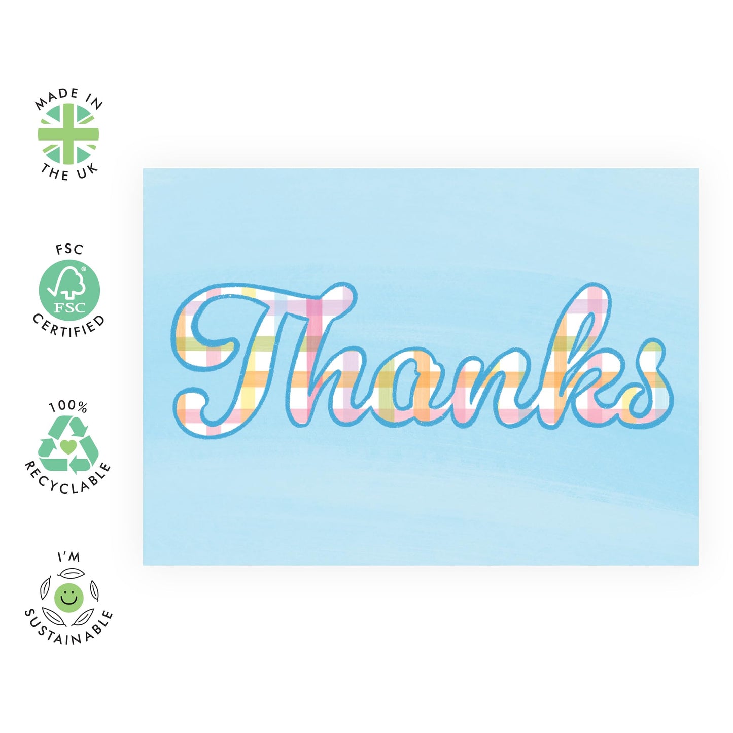 Thank You Card & Envelope - Thanks For Coming To My Party, Baby Shower, Wedding, Teacher's Day Greeting Cards - Appreciation Gifts For Friends Colleague Coworker - Comes With Stickers By Central 23