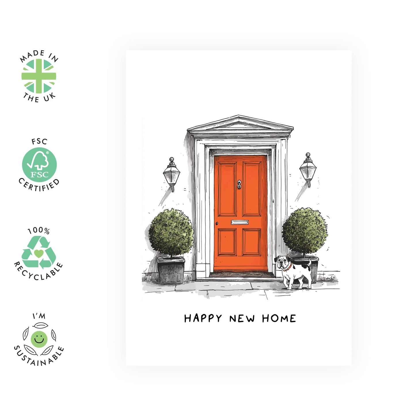 Happy New Home Card - Congratulations Card - New House Cards - Housewarming Card For Neighbors - Congrats On Your New Home Cards - Gifts For Sister Brother Friends - Comes With Stickers By Central 23