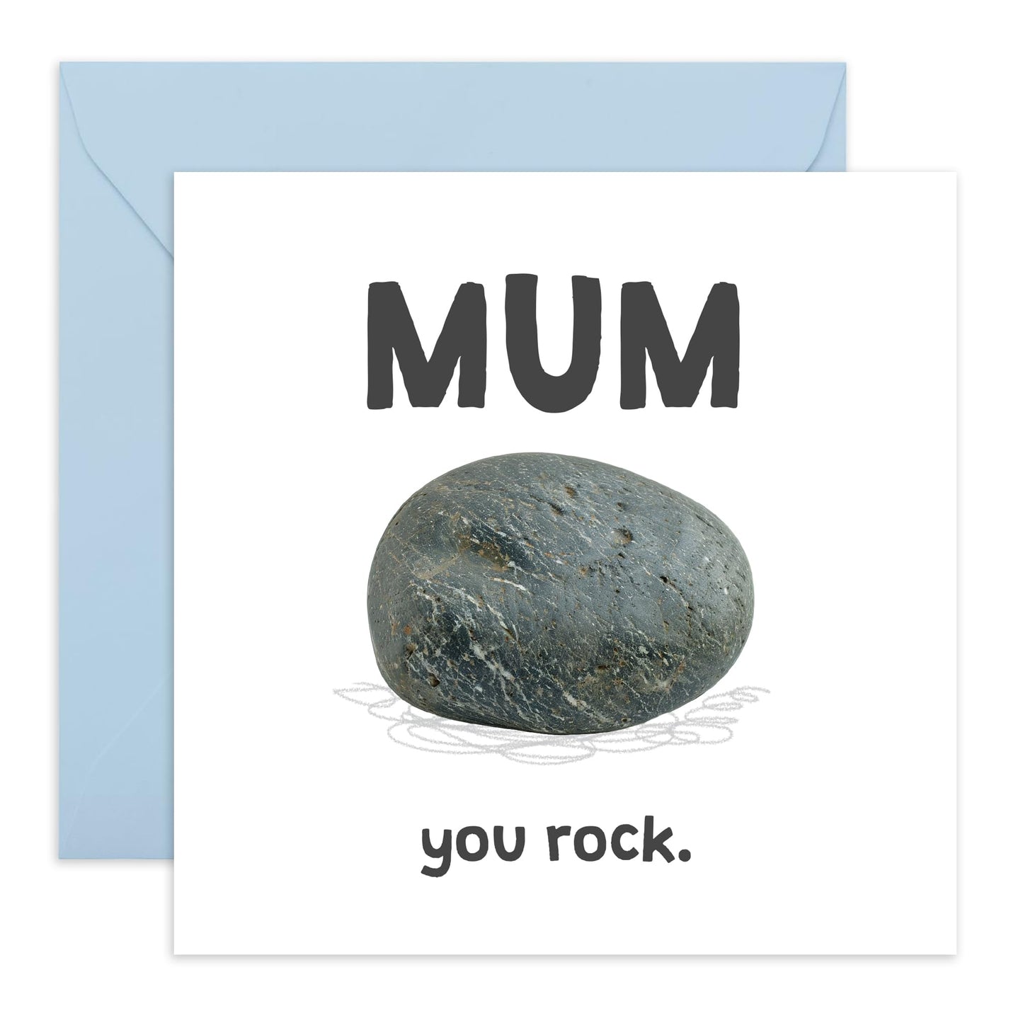 Funny Mum Birthday Card - You Rock! - Hilarious Appreciation Card For Mummy, Mama, Ma, Women, Her - Playful and Creative Mothers Day Card From Daughter Son - Jokes For Her - Comes With Cute Stickers