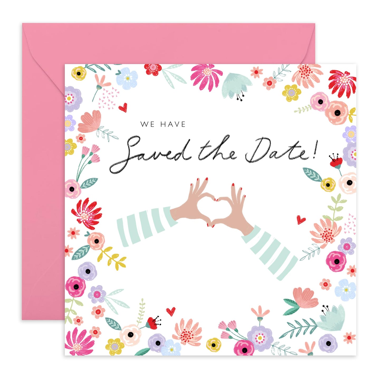Wedding Rsvp Reply Card - Saved The Date Collage - Wedding Reply Card From Guest - Wedding Acceptance Card From Entourage - Wedding Invitations From Groom Bride - Comes With Fun Stickers By Central 23