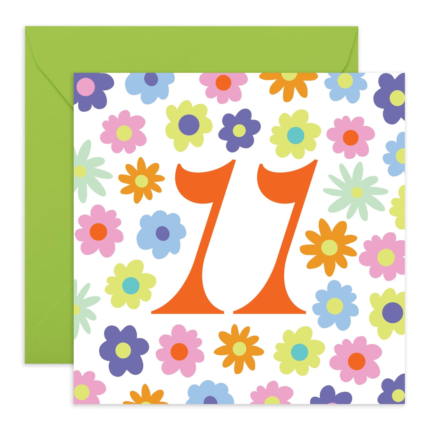 Rainbow Birthday Card For Girl Age 11 - Rainbow Floral 11 - Happy Eleventh Birthday Cards For Kids - Gifts For Daughter Niece Granddaughter - Eleven Year Old - Comes With Fun Stickers - By Central 23