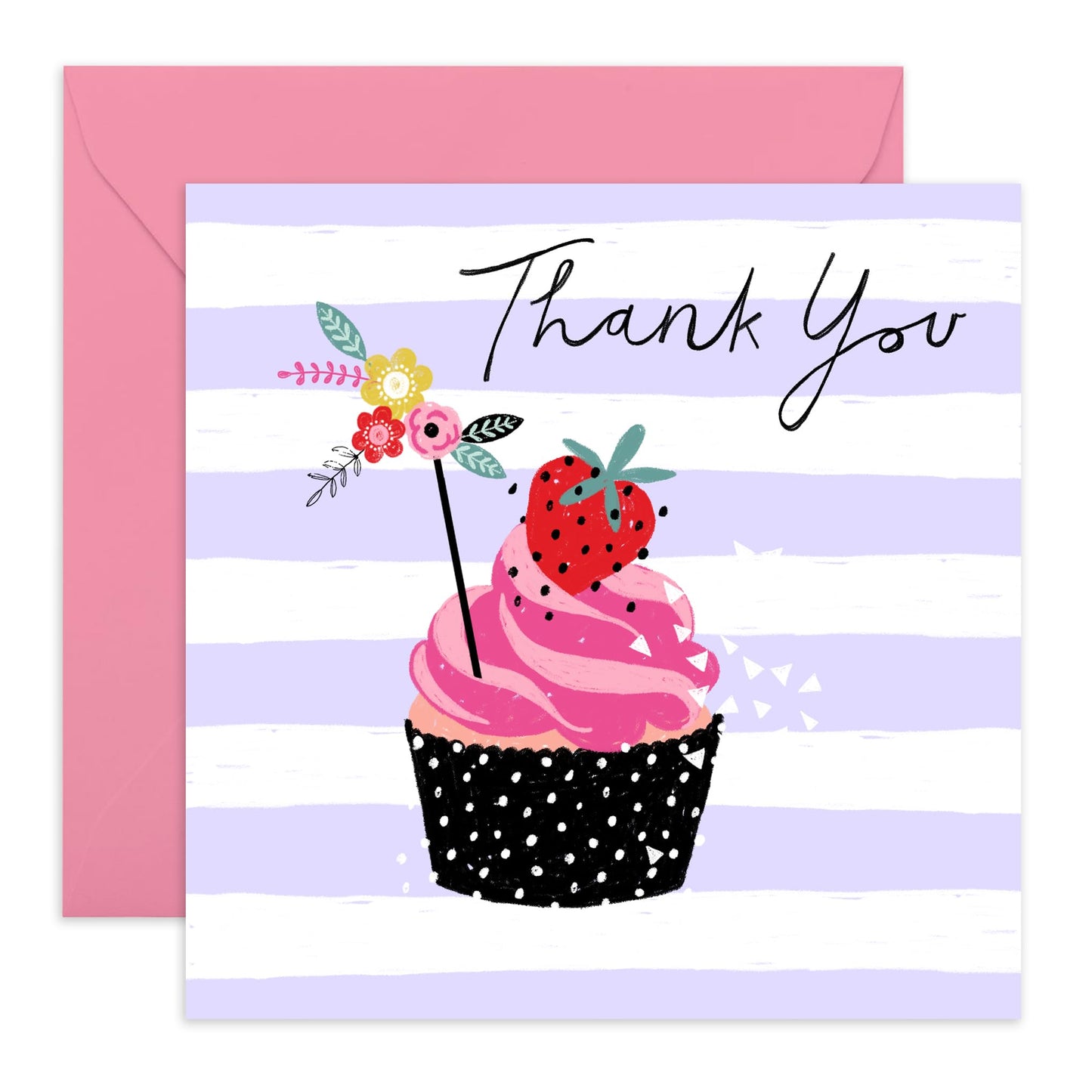 Thank You Cards With Envelopes - Sweet Thank You Notes For Wedding Baby Shower Celebration - Appreciation Gifts For Friends Employee Mum Dad - Comes With Fun Stickers By Central 23