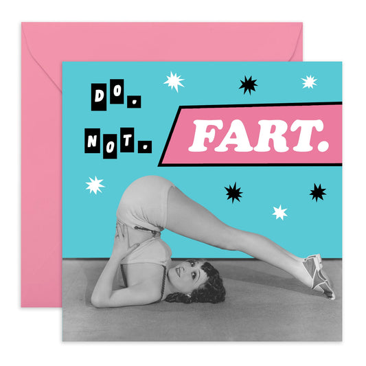 Birthday Cards For Women - Do. Not. Fart. - Female Birthday Gifts - Gifts For Sister Friend Mum Ladies - Best Friend Birthday Card - Comes With Fun Stickers By Central 23