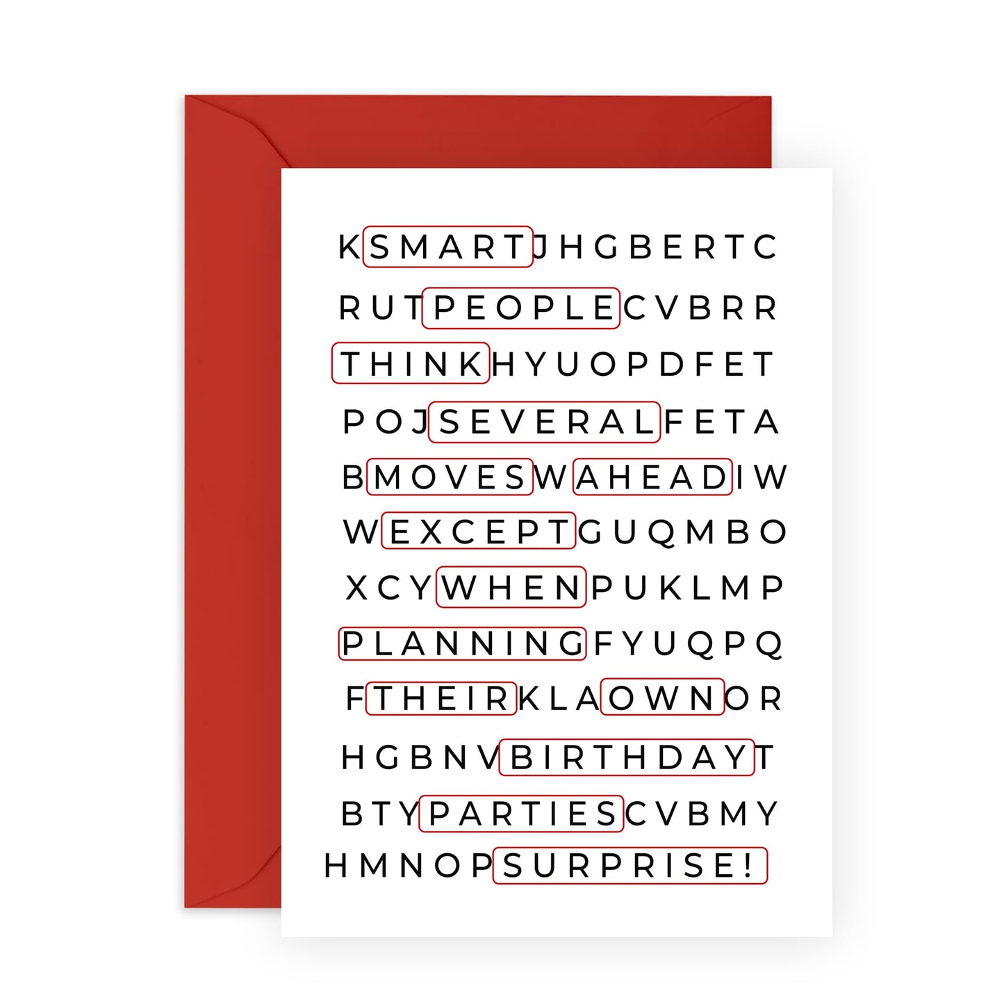 Surprise Birthday Cards For Men Women - Crossword Birthday - Cheeky Greeting Cards For Friends - For Mum Dad Nana Grandad - Brother Birthday Cards - Comes With Stickers - By Central 23