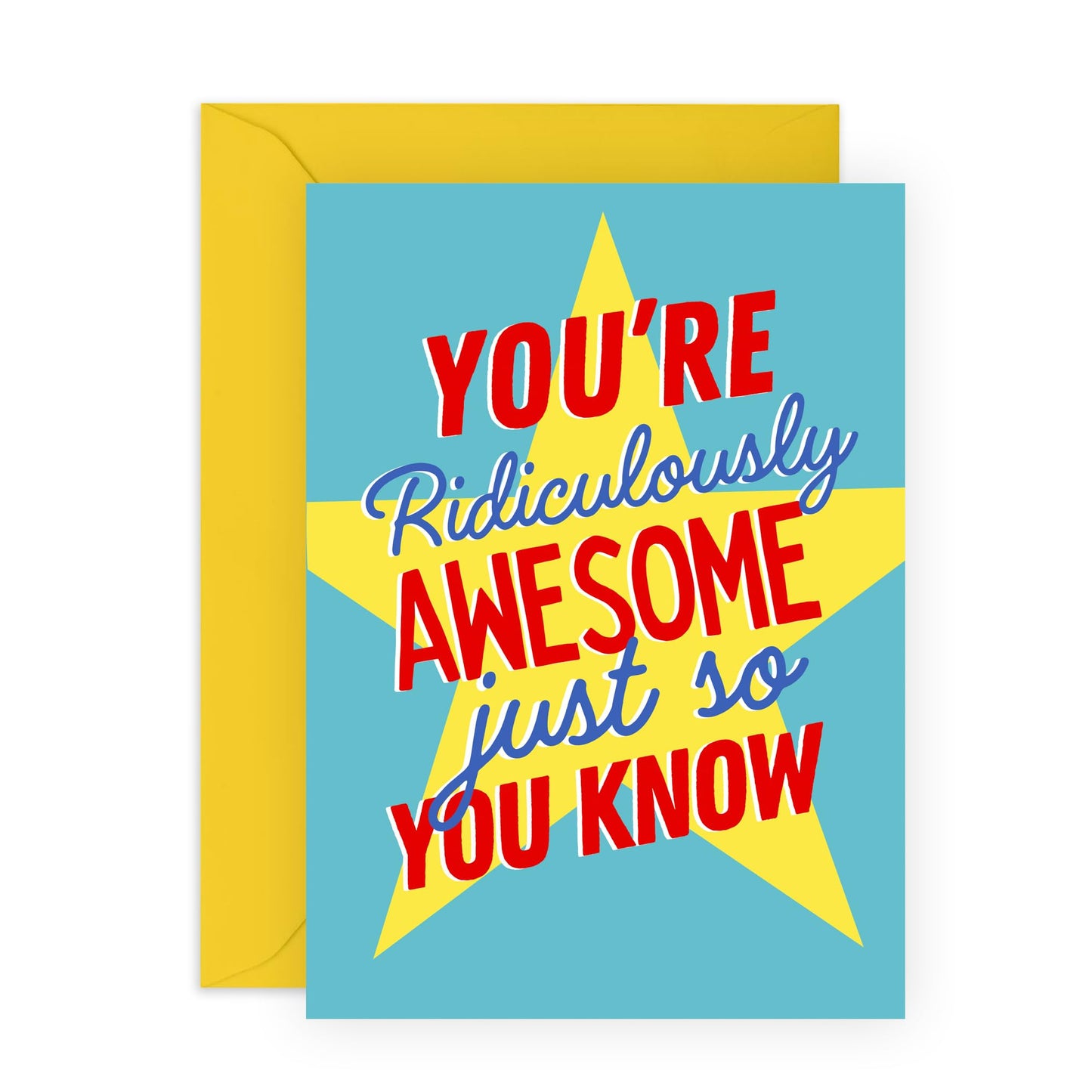 Thoughtful Birthday Card - 'Ridiculously Awesome' - Gifts for Friends, Family, Co-worker, Colleagues, Bestie, Bruv, Mate, Neighbours, Him, Her - Superstar - Comes with Fun Stickers