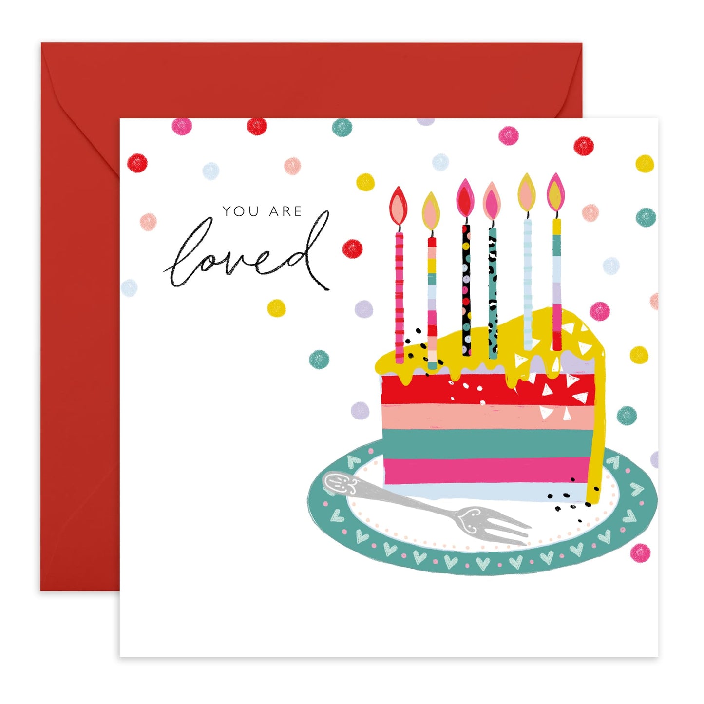 Make A Wish Happy Birthday Card - 'LGBT 5' - Gifts for Gays, Lesbian, Him, His, He, Her, She - Colours & Candle - Comes with Fun Stickers