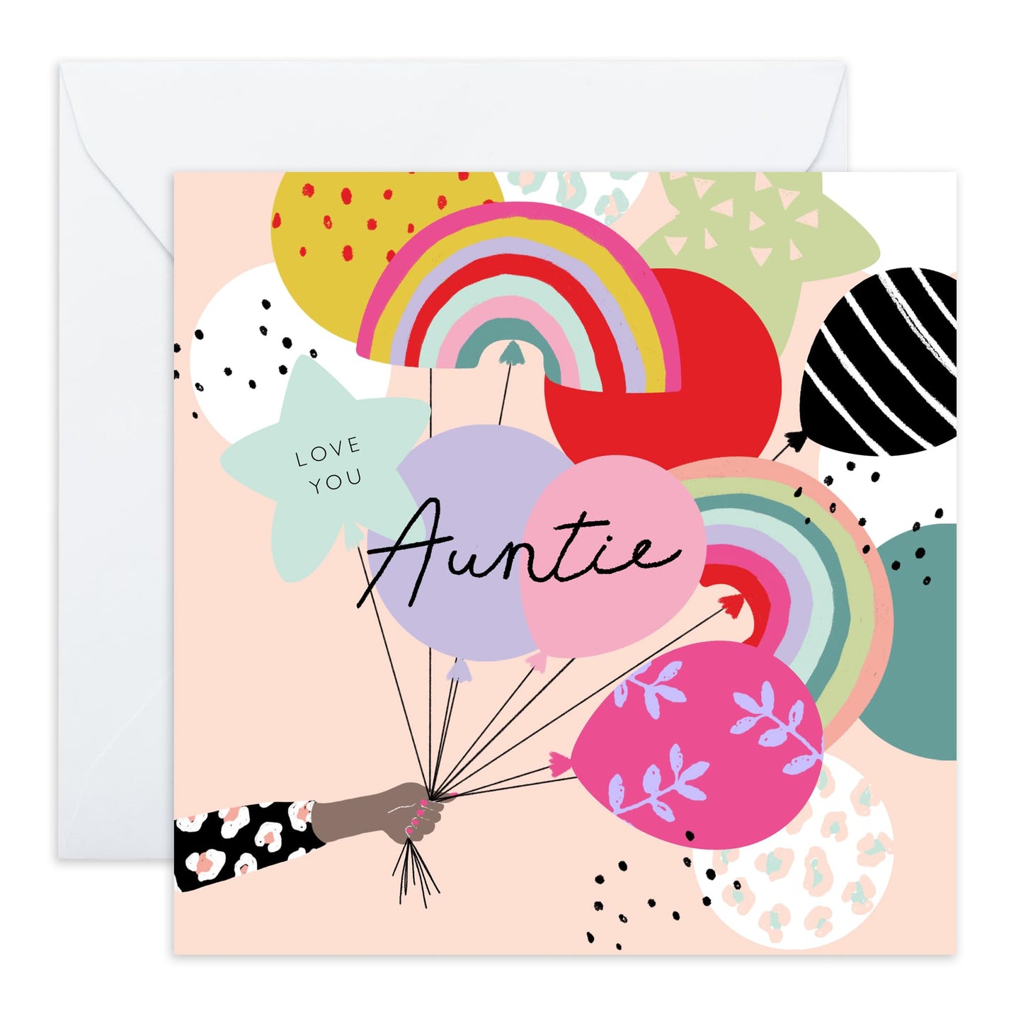 Auntie Mothers Day Cards - Love You Auntie - Aunt Birthday Card For Her Women Female - Thank You Cards For Her - Appreciation Gifts From Niece Nephew - Comes With Stickers By Central 23