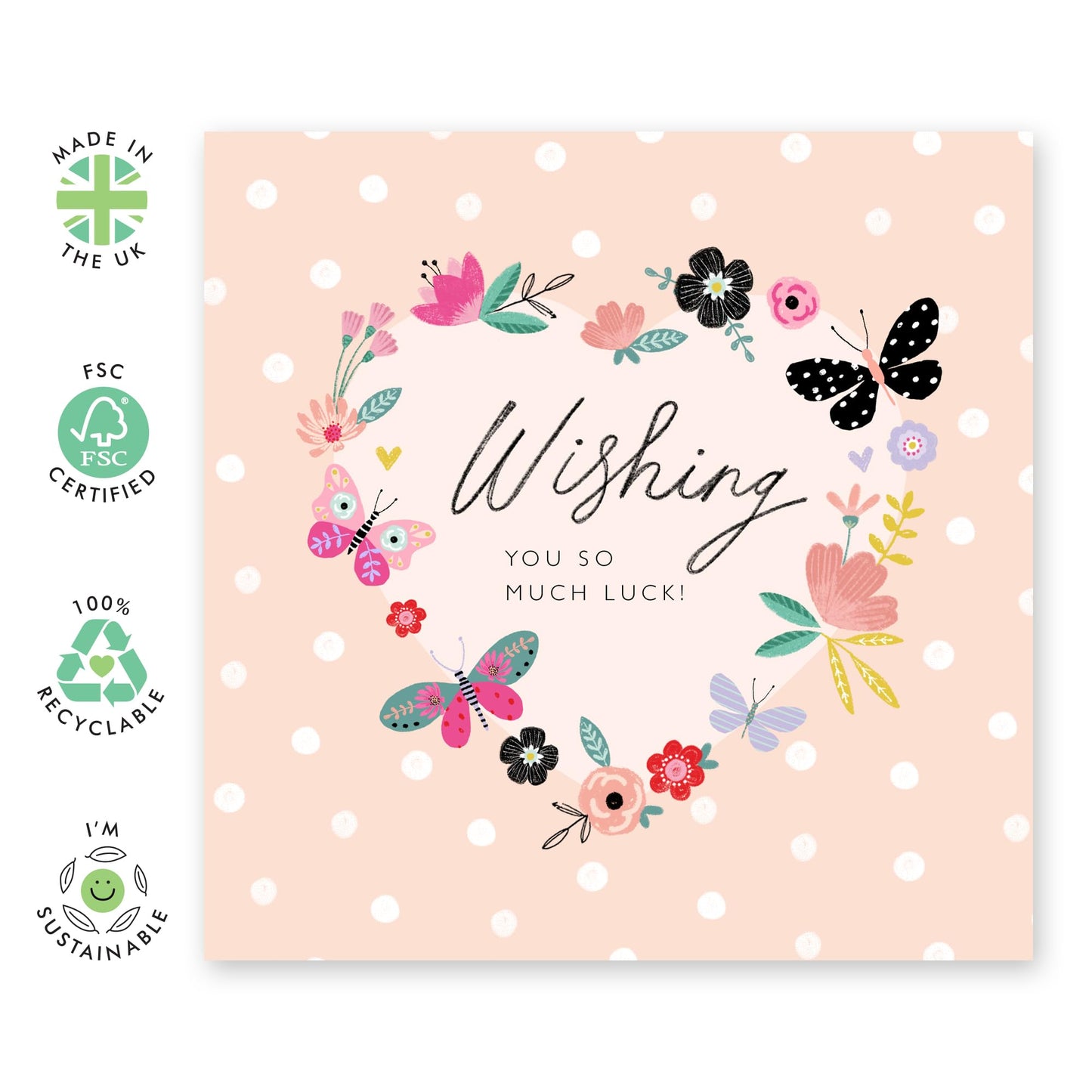 Congratulations Card For Women Men - Wishing You So Much Luck - Congratulations On Your New Job Colleagues - Graduation Brother Sister - Friendship Gifts - Comes With Fun Stickers By Central 23