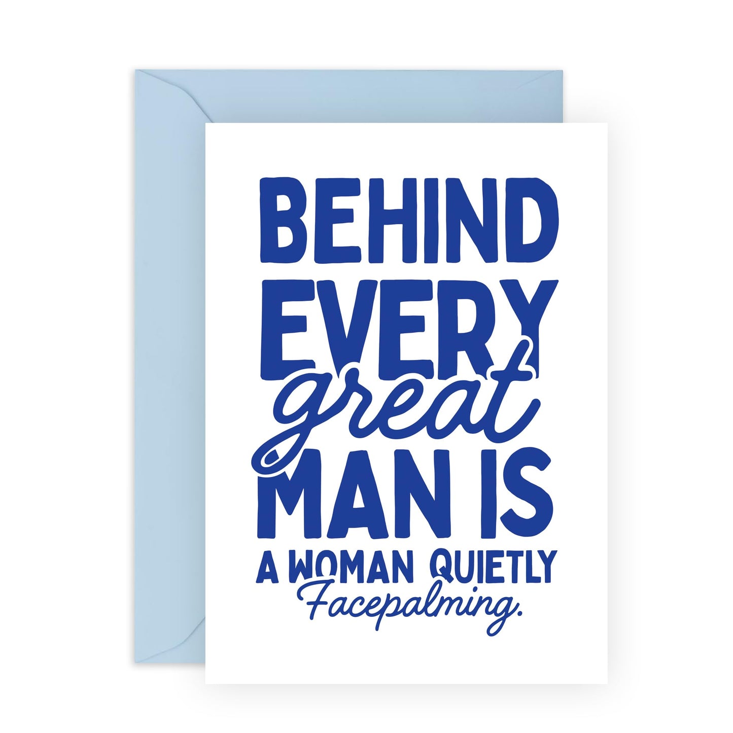 Hilarious Birthday Card for Couples - 'Woman Quitely Face Palming' - Jokes for Wife, Friends, Mum, Dad, Colleagues, Co-workers, Cousin, Uncle, Auntie - Women - Comes with Fun Stickers