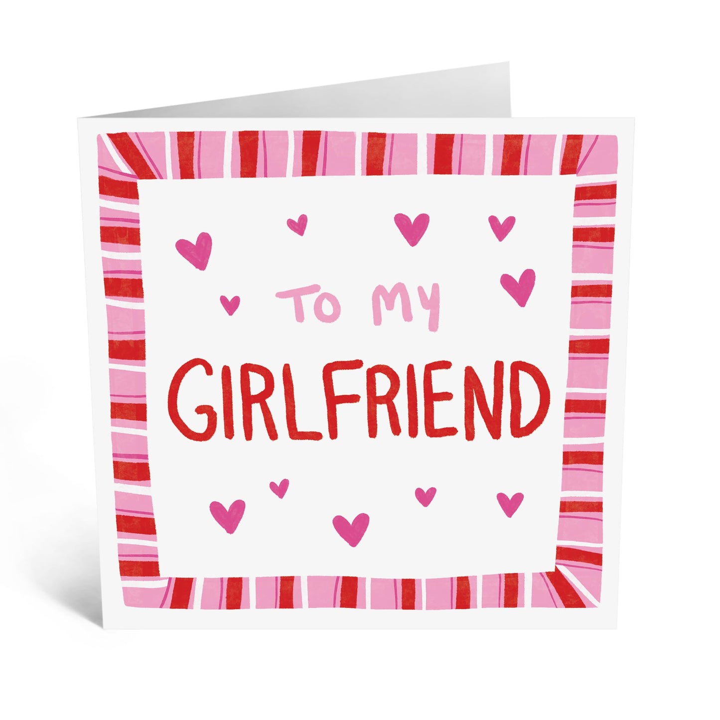 Sweet Greeting Card - 'TO MY GIRLFRIEND' - Perfect for Celebrating Your Special Relationship - Ideal for Expressing Love, Appreciation and Affection on Any Occasion - Comes With Stickers By Central 23
