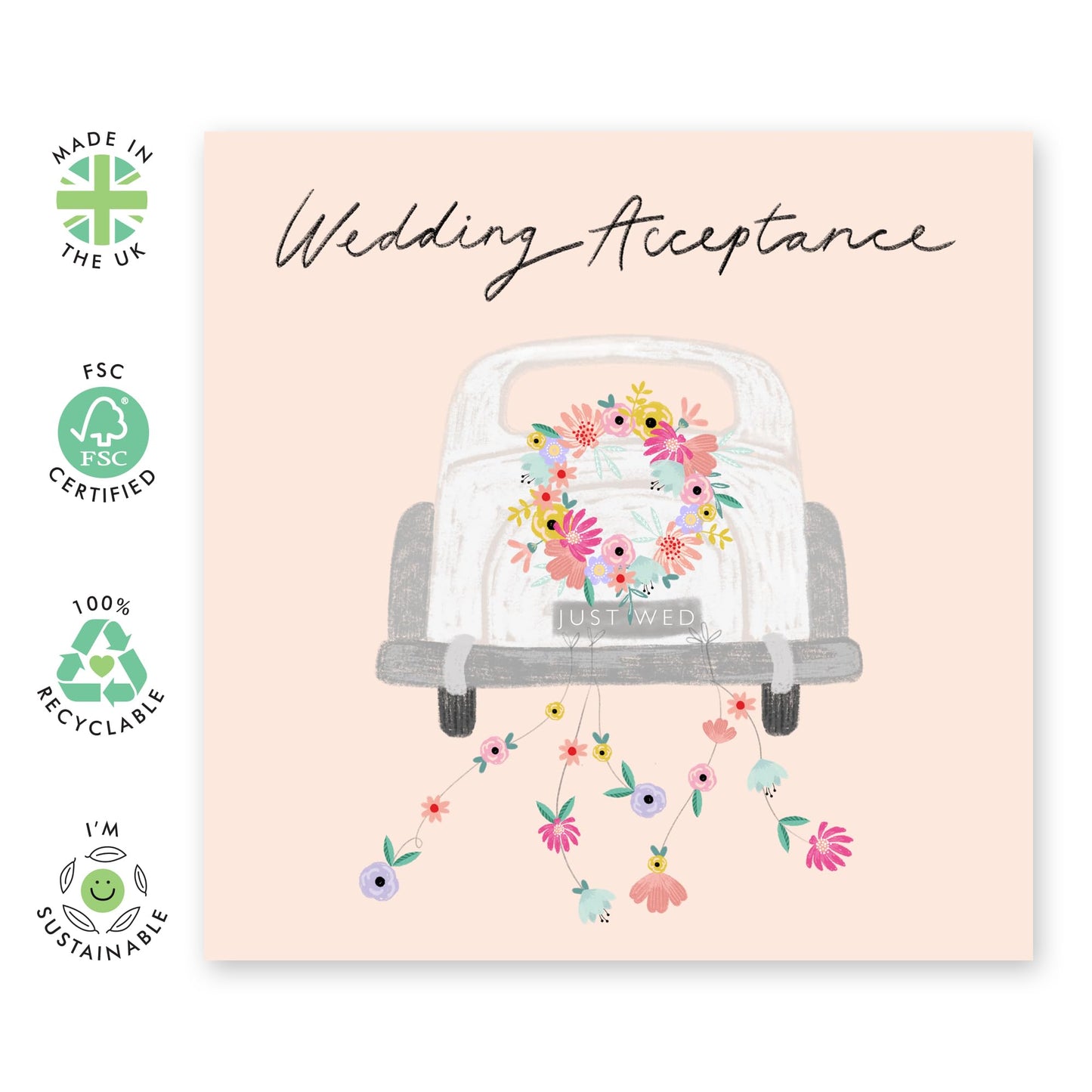 Wedding Acceptance Card For Bridesmaid Groomsman - Wedding Acceptance Car - Wedding Invitations From Groom Bride - Rsvp Reply Card For Entourage - Comes With Fun Stickers By Central 23