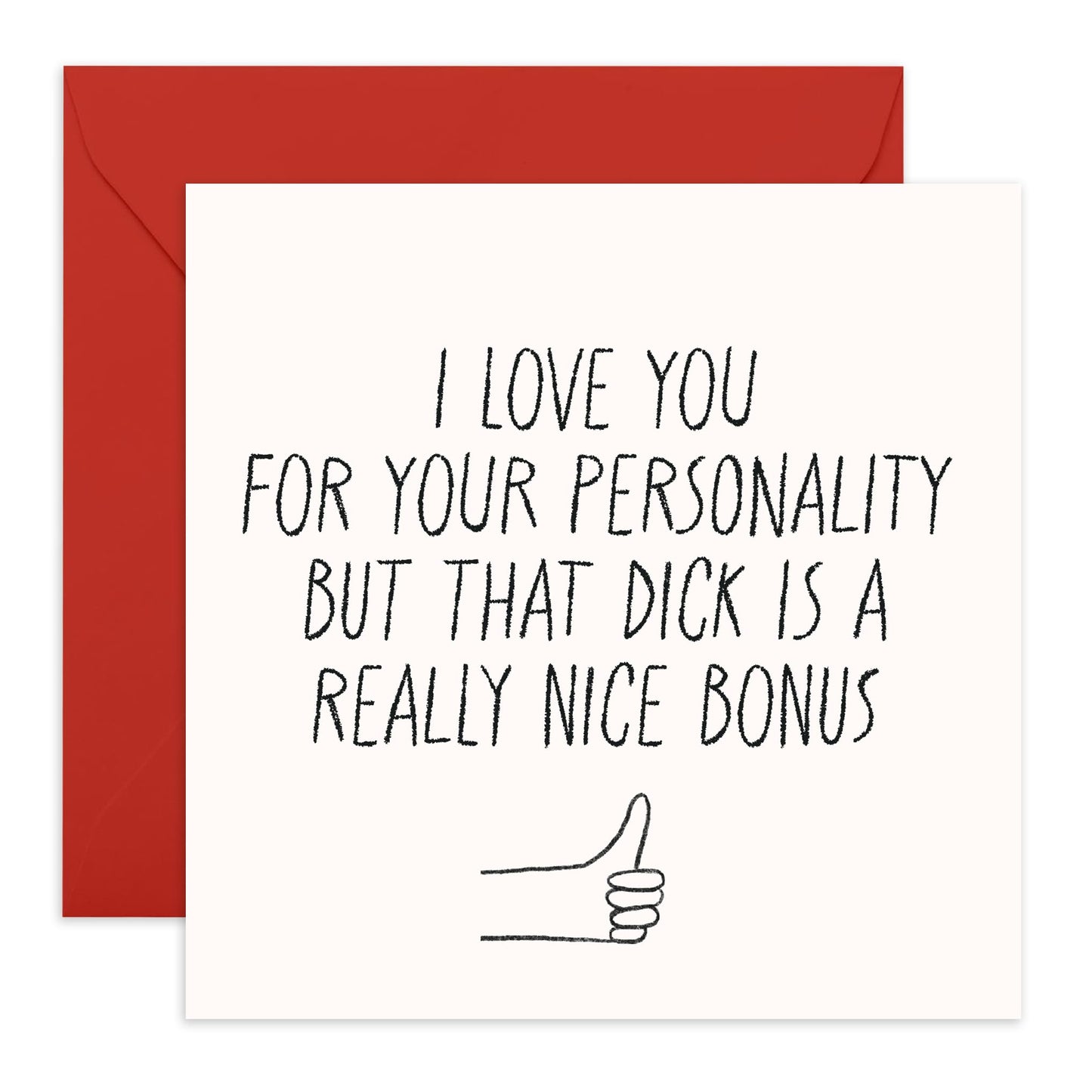 Naughty Anniversary Card For Husband - Really Nice Bonus - Boyfriend Birthday Card - Valentines Day Cards For Him - Humour - For Men Partner Fiance - Comes With Stickers - By Central 23