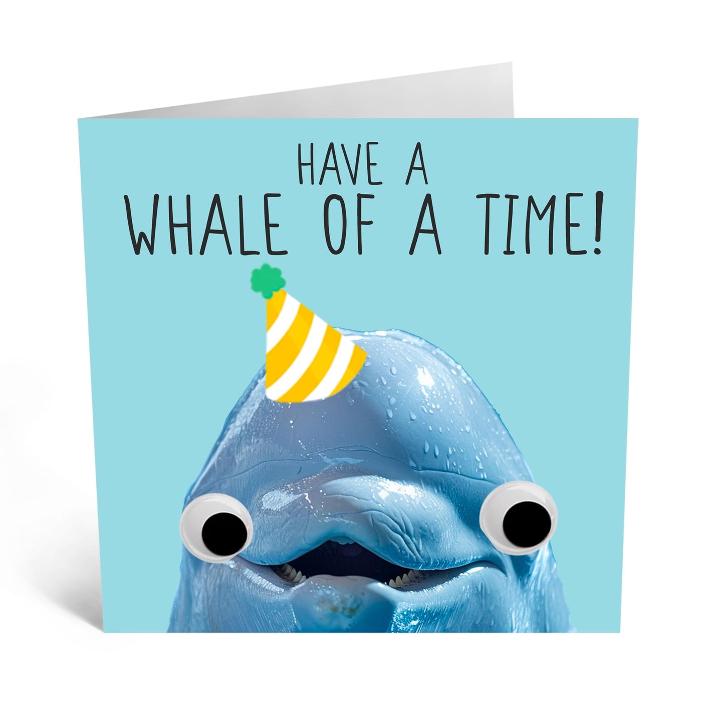 Greeting Card - 'WHALE OF A TIME - Perfect for Any Occasion with a Whale-Themed Design - Ideal for Adding a Touch of Playfulness to Celebrations or Everyday Moments - Comes With Stickers By Central 23