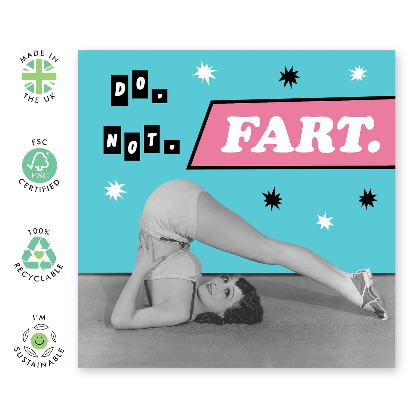 Birthday Cards For Women - Do. Not. Fart. - Female Birthday Gifts - Gifts For Sister Friend Mum Ladies - Best Friend Birthday Card - Comes With Fun Stickers By Central 23