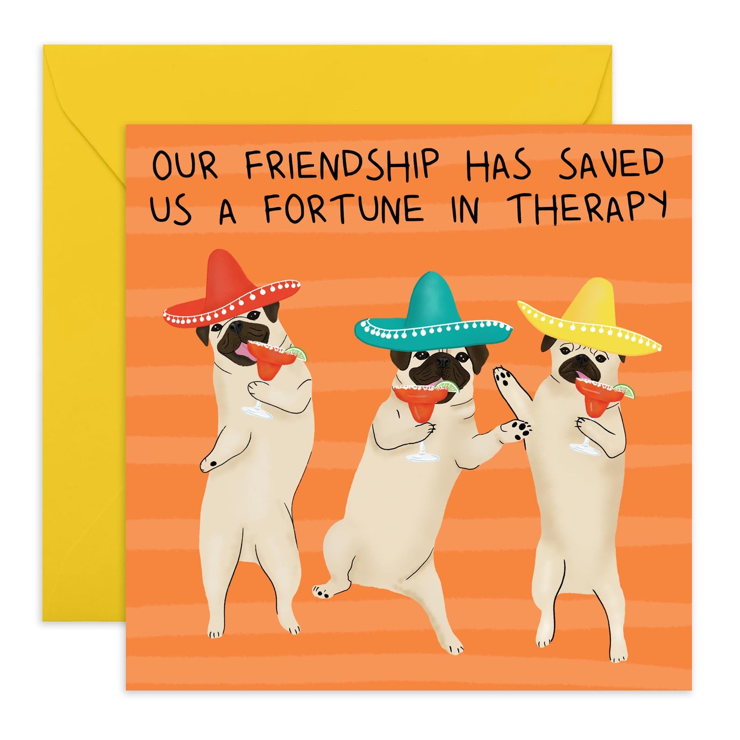 Hilarious Birthday Card - 'Friendship Has Saved Us a Fortune' - Jokes for BFF, Bestfriend, Girlfriend, Boyfriend, Mates, Buddy - Saving Money - Comes with Fun Stickers