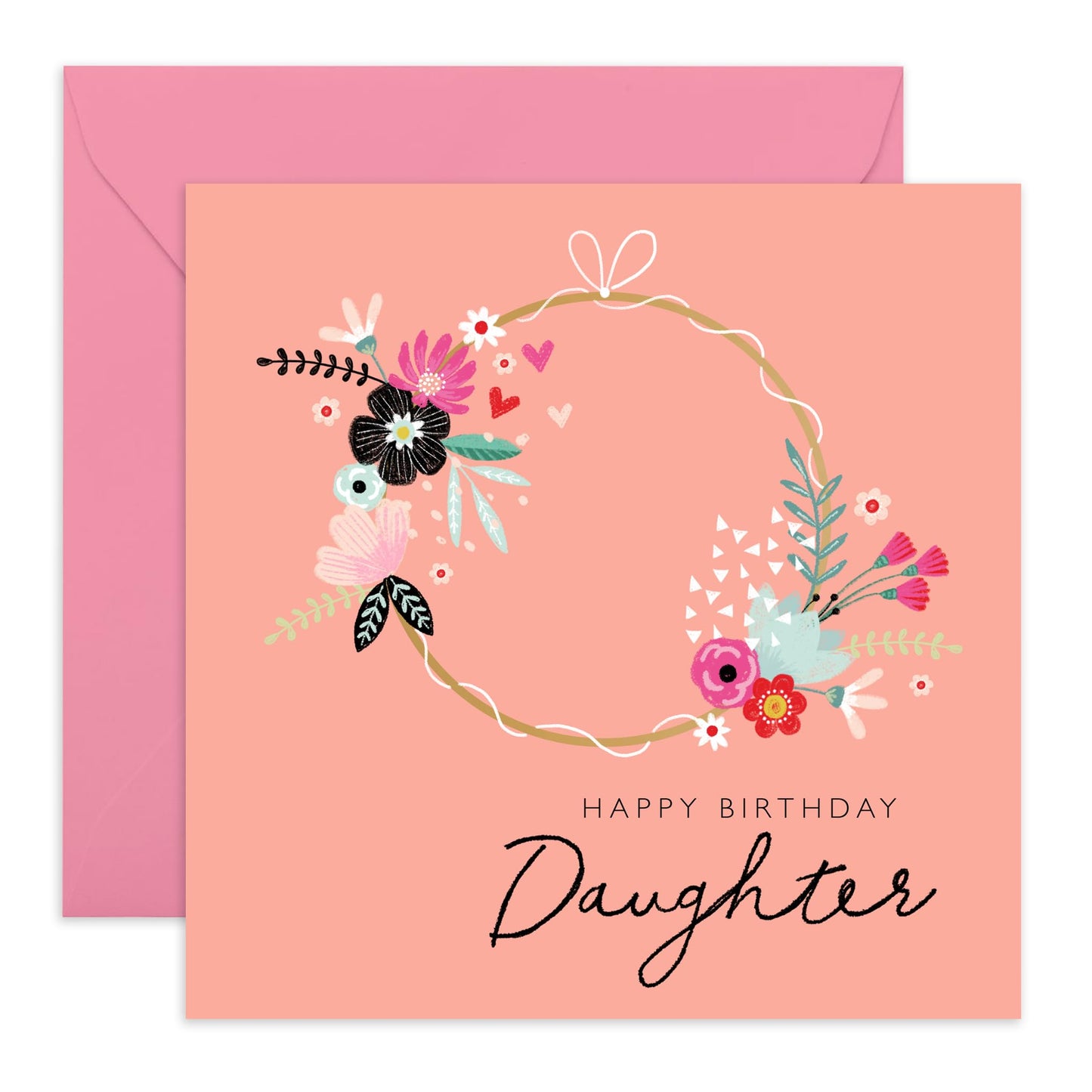 Birthday Card Daughter Her Female - Sage Polka Dots Birthday Cards For Women - Time For Cake! - Sweet Gifts For Girls - Daughter Greeting Cards And Envelopes - Comes With Stickers By Central 23