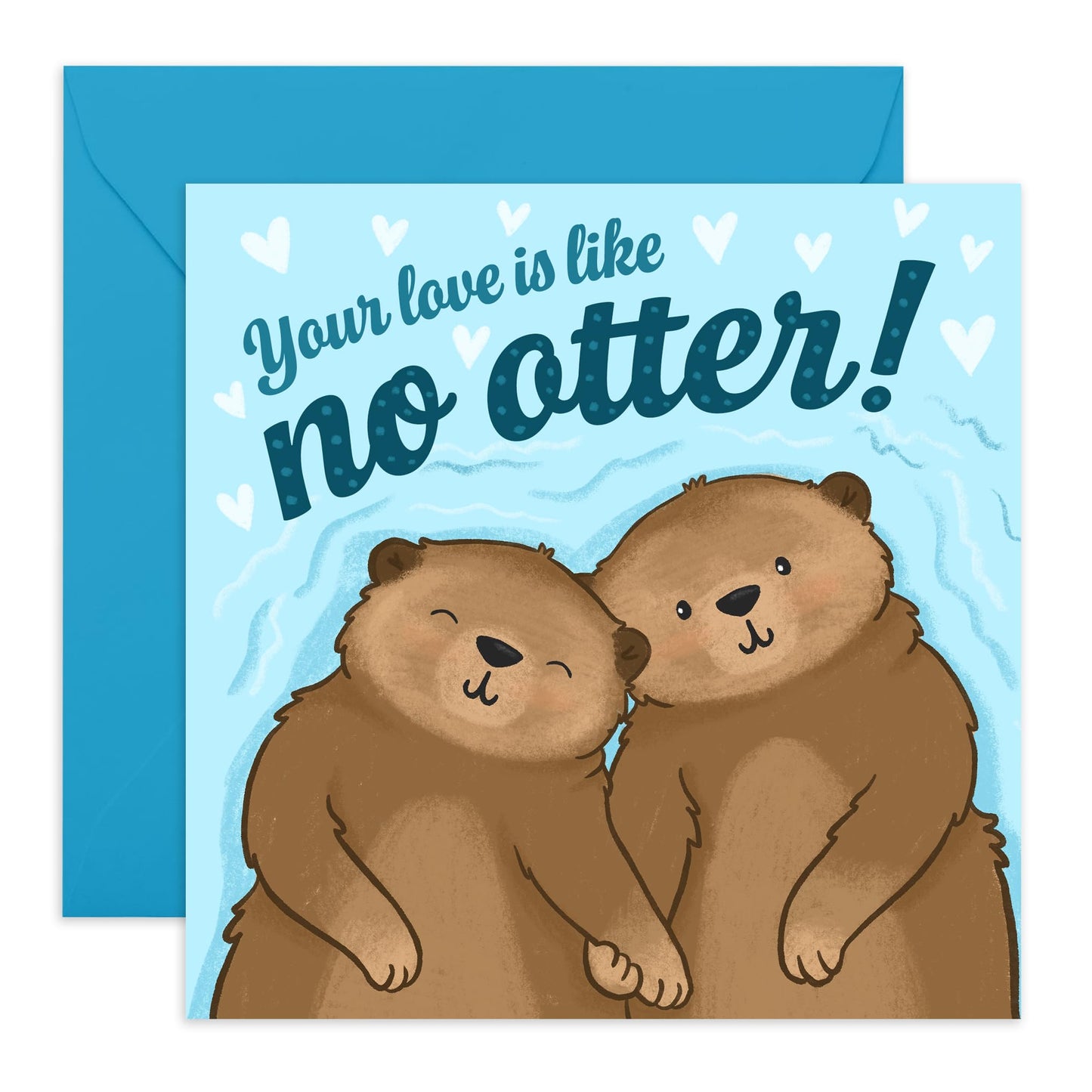 Couples Anniversary Card - Your Love Is Like No Otter - Valentines Card For Boyfriend Girlfriend - Wedding Anniversary Card For Husband Wife - Gifts For Him Her - Comes With Sticker By Central 23