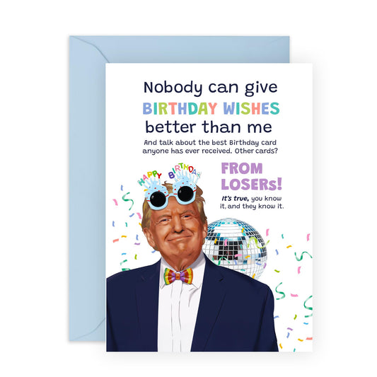 Funny Birthday Card for Her or Him – "Other Bdays" – Hilarious Gifts for Friends, Colleagues, Wife, Husband, Partner, Spouse, Sister, Bestie, BFF - Politics Jokes - Comes with Fun Stickers