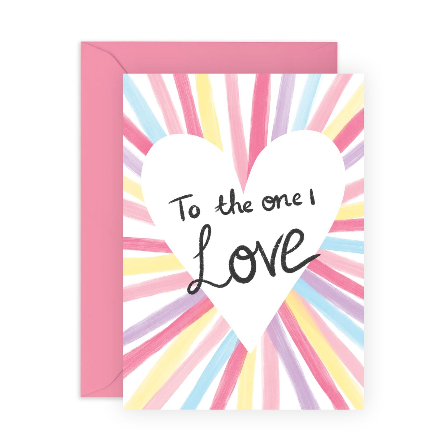 Love Cards For Her Him - To The One I Love - Romantic Anniversary Card For Wife - Girlfriend Birthday Card - I Love You Gift For Special Friends - Comes With Stickers By Central 23