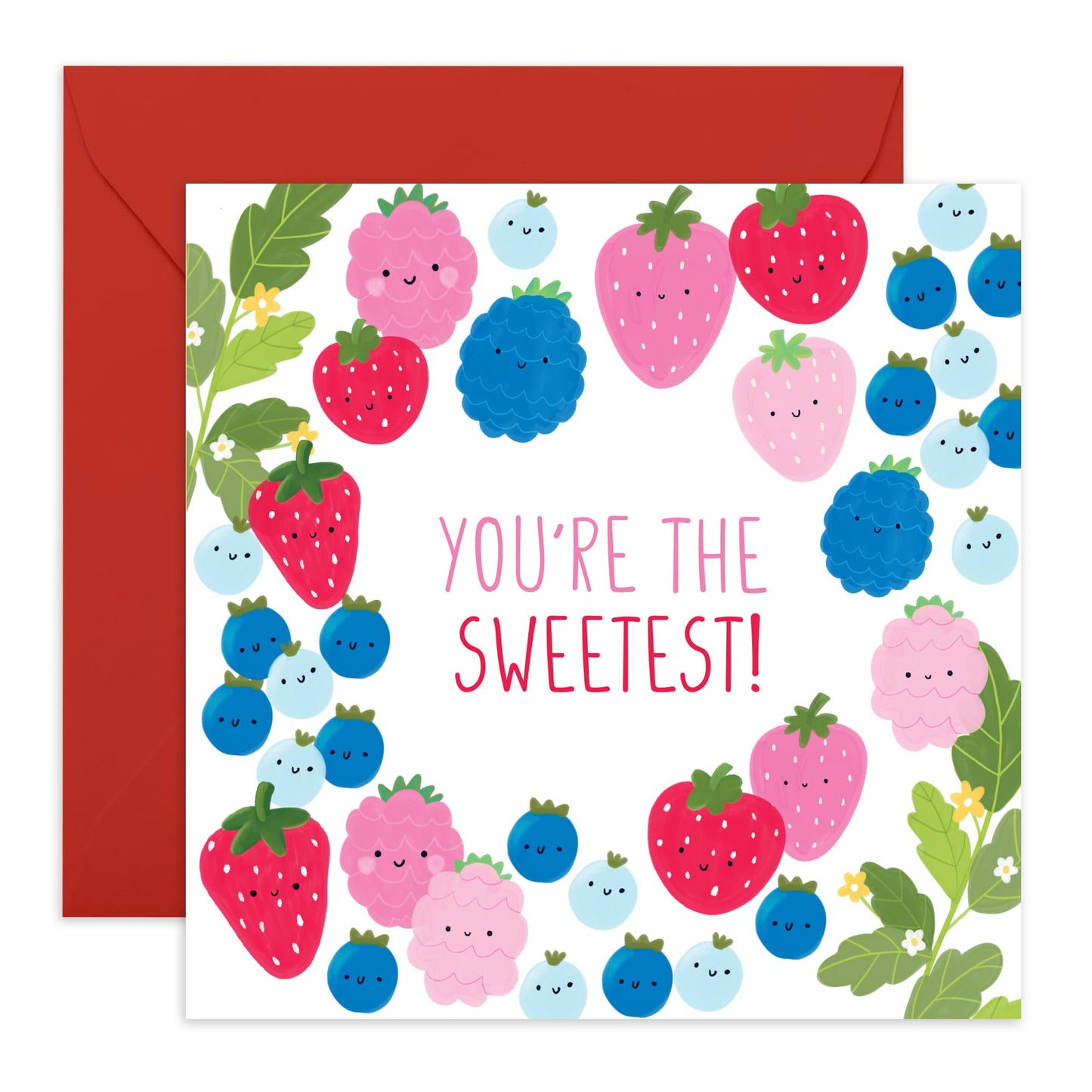 Anniversary Card For Wife Husband - You're The Sweetest - Romantic Card For Partner - Wedding Anniversary Card - Valentines Cards For Boyfriend Girlfriend - Comes With Stickers By Central 23