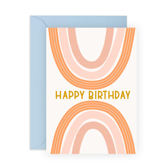 Girl Birthday Card - Rainbow Birthday - Rainbow Birthday Cards For Kids - Cute Greeting Cards For Daughter Niece Cousin Sister - Gifts For Her - Comes With Stickers - By Central 23