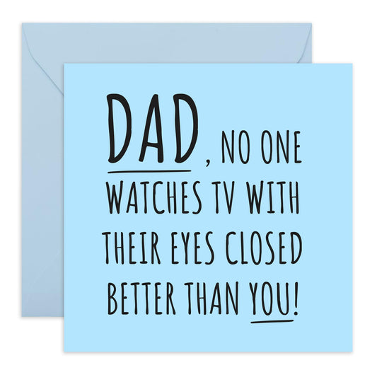 Dad Birthday Cards - Funny Fathers Day Card - Father In Law Birthday Card - Dad Gifts From Daughter Or Son - Comes With Fun Stickers - By Central 23