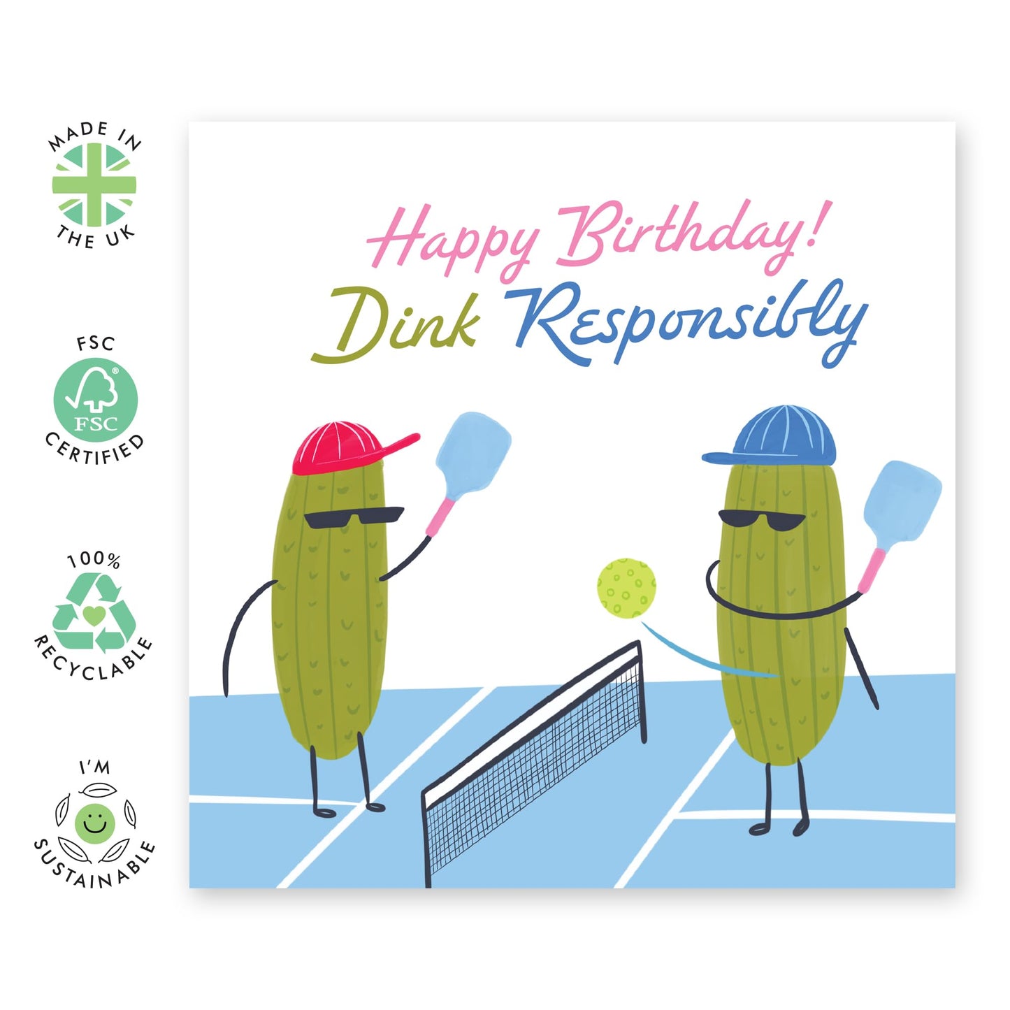 Funny Birthday Cards For Men - Dink Responsibly - Birthday Cards For Dad - Greeting Cards For Men Papa Pop Daddy - From Daughter Son Friend - Comes With Stickers By Central 23