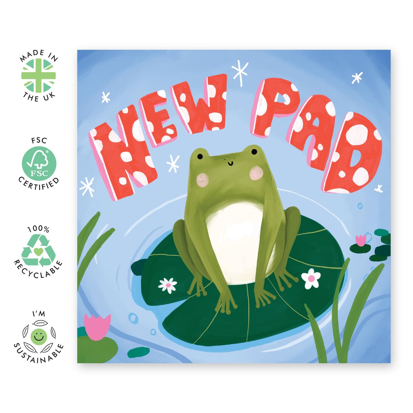 Congratulations Card For New House - New Pad - New Home Owners - Moving Away - New House Cards Congrats Gifts - From Friend - Comes With Stickers