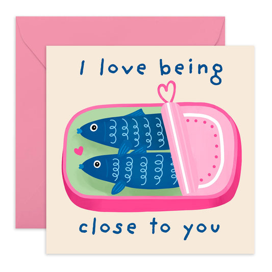 Romantic & Funny Love Card - Being Close to You - Valentine’s Day, Anniversary Ideas for Him, Her, Girlfriend, Boyfriend, Babe, Hun, Sweetheart, Husband, Wife, Partner - Comes with Stickers