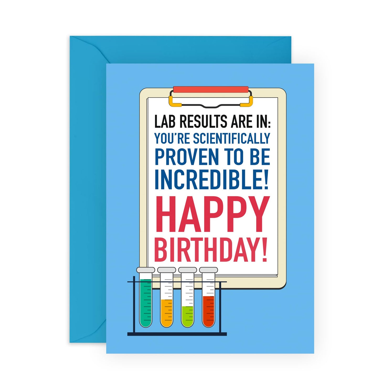 Friends Birthday Card - Scientifically Proven To Be Incredible - Birthday Cards For Mum Dad Humour - Gifts For Him Her - Brother Sister Birthday Card - Comes With Stickers - By Central 23