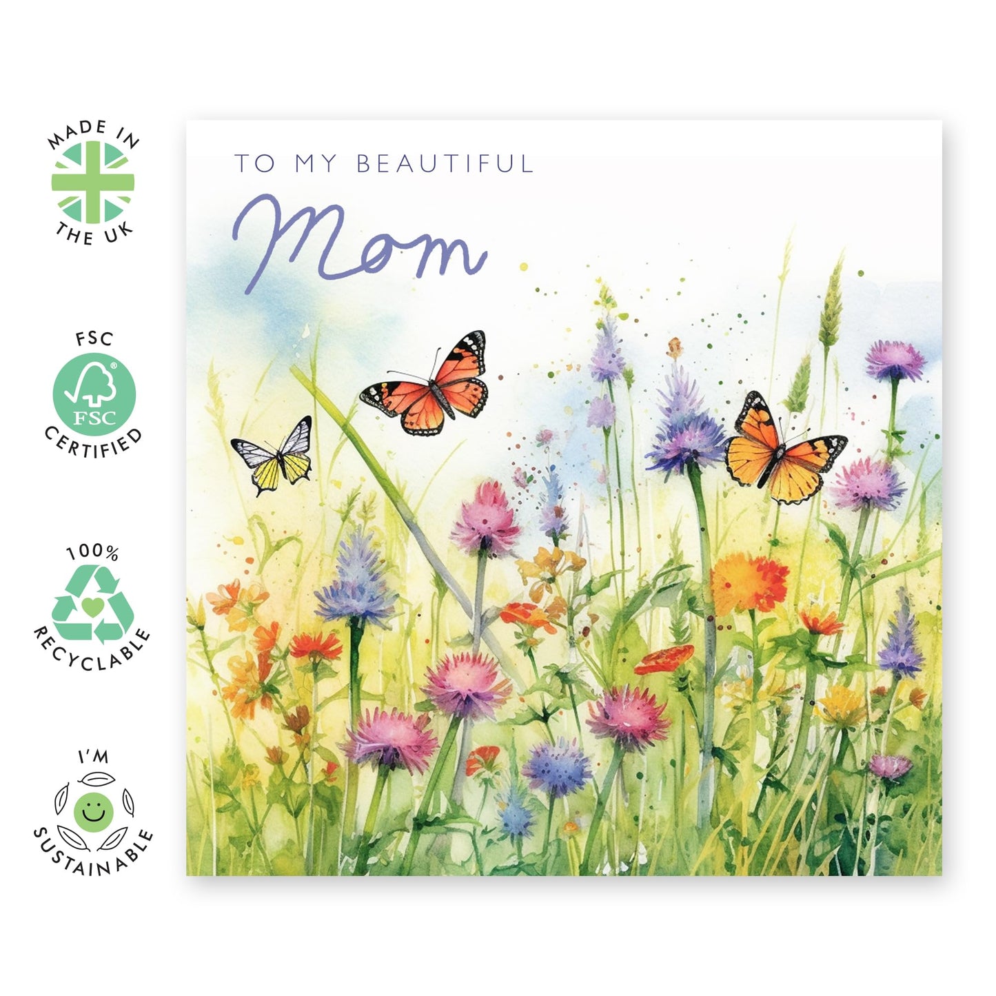 Grandma Birthday Card - Grandma Valentine Card - Thank You - Greeting Cards For Her Female Women - Mother's Day - Thinking Of You Gifts For Grandmother - Comes With Stickers - By Central 23