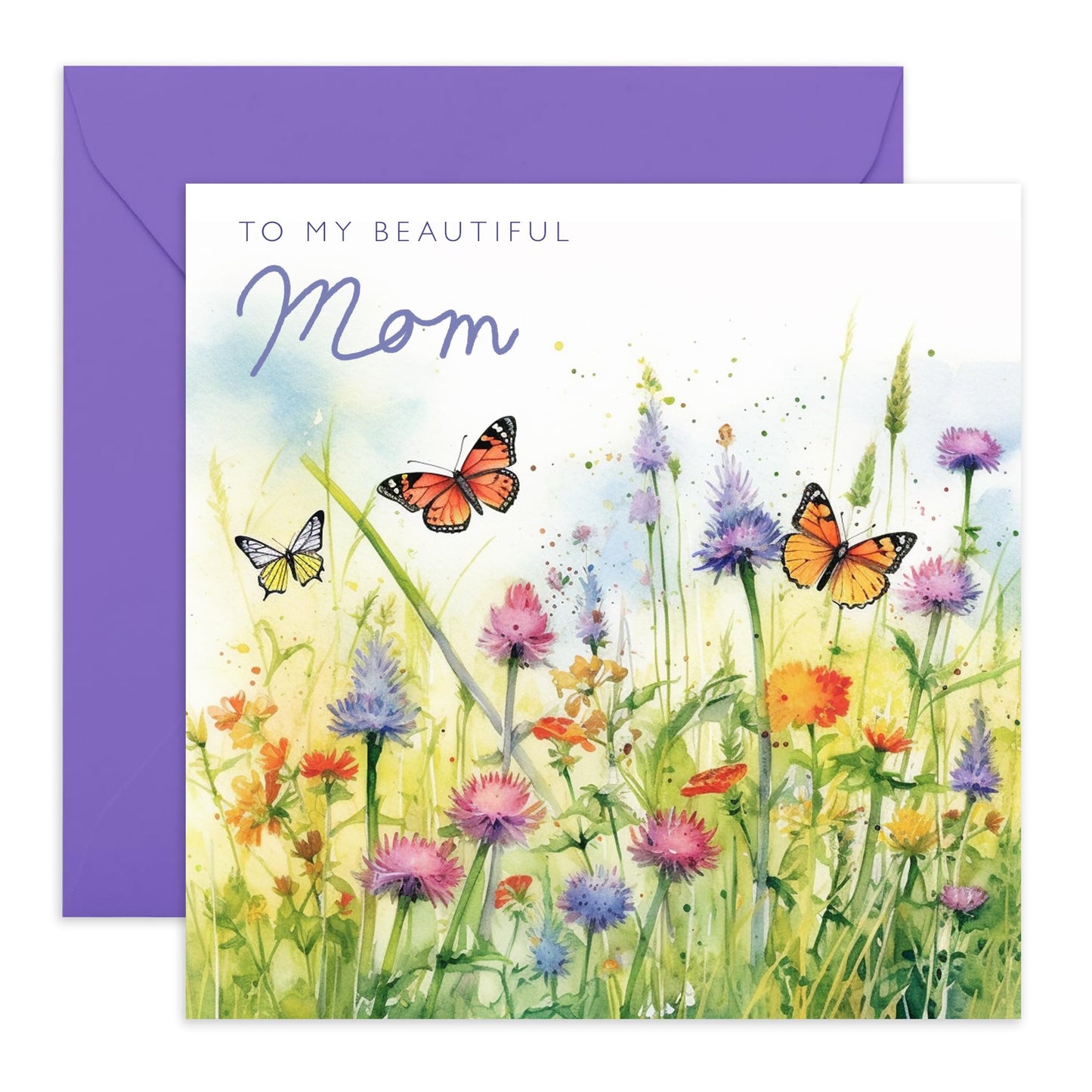 Grandma Birthday Card - Grandma Valentine Card - Thank You - Greeting Cards For Her Female Women - Mother's Day - Thinking Of You Gifts For Grandmother - Comes With Stickers - By Central 23