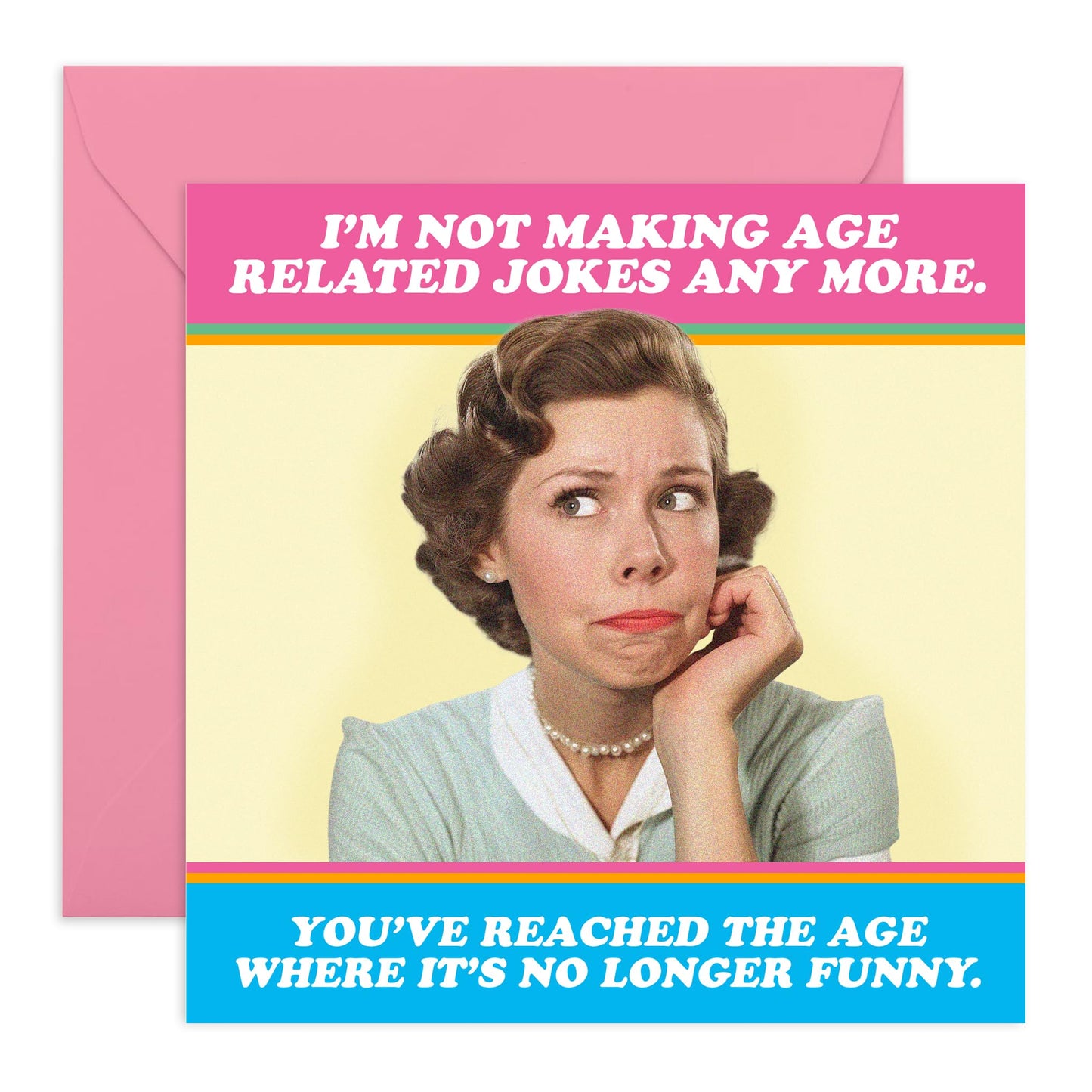 Mum Birthday Card - Age Related Jokes - Mothers Day Card - Gifts For Her From Daughter Or Son - Womens Birthday Card For Mummy Step Mum - Comes With Fun Stickers By Central 23