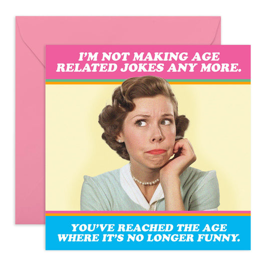 Mum Birthday Card - Age Related Jokes - Mothers Day Card - Gifts For Her From Daughter Or Son - Womens Birthday Card For Mummy Step Mum - Comes With Fun Stickers By Central 23